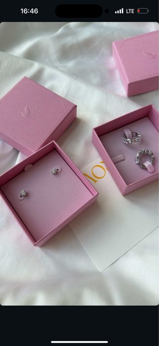 Сережки, кафф swarovski оригінал
