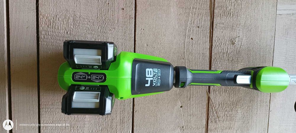 Sprzedam podkaszarkę G24X2LT Greenworks 48v,2x Aku,ładowarka