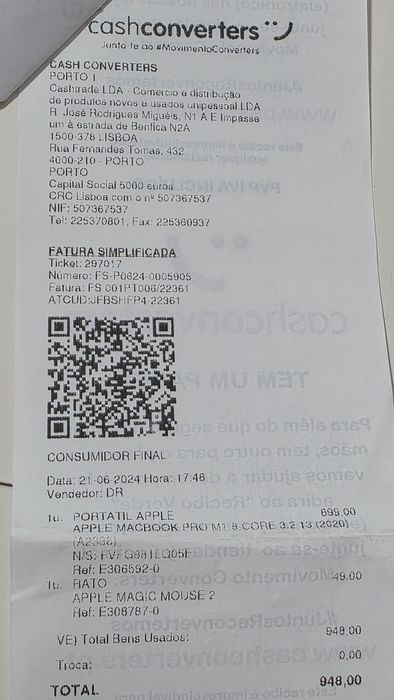 Macbook PRO 13' (M1) 2020 8gb 512gb