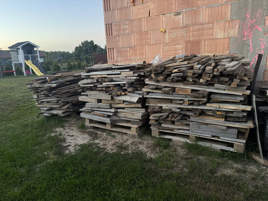 Drewno opałowe opał deski 2,5m3 cena za całość