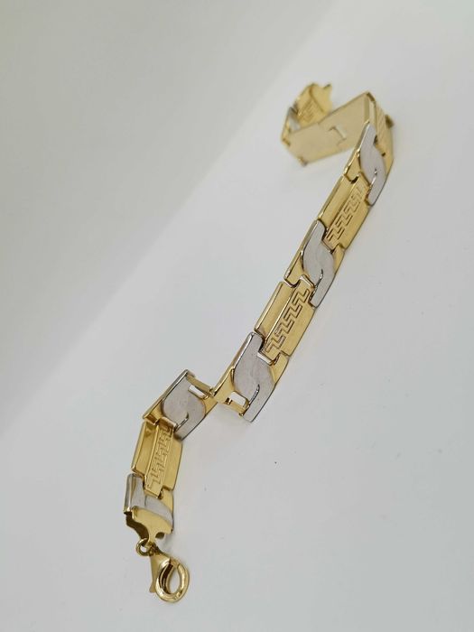 Złota bransoletka 2 kolory.