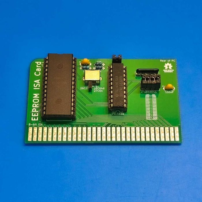 Placa ISA para instalar BIOS ROM (XT-IDE, XT RAM TEST, HD Floppy, etc)