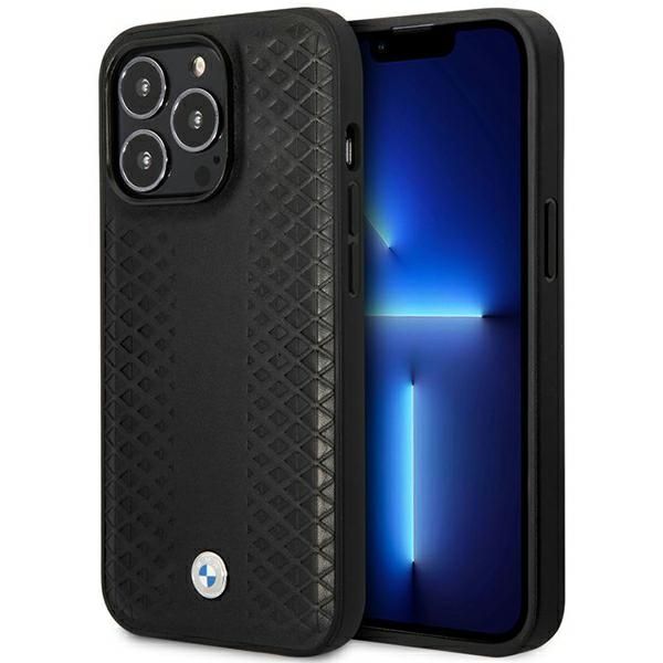 Etui BMW BMHMP14L22RFGK iPhone 14 Pro 6,1" czarny/black Leather