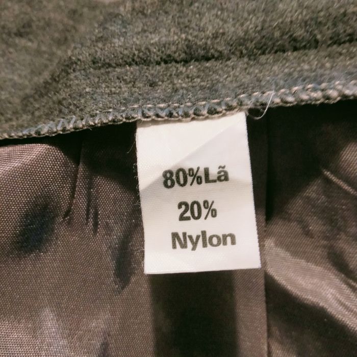 Saia 80% lã cinzento