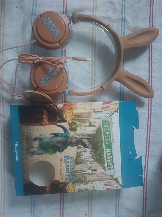 Słuchawki nowe nauszne Peter rabbit 2