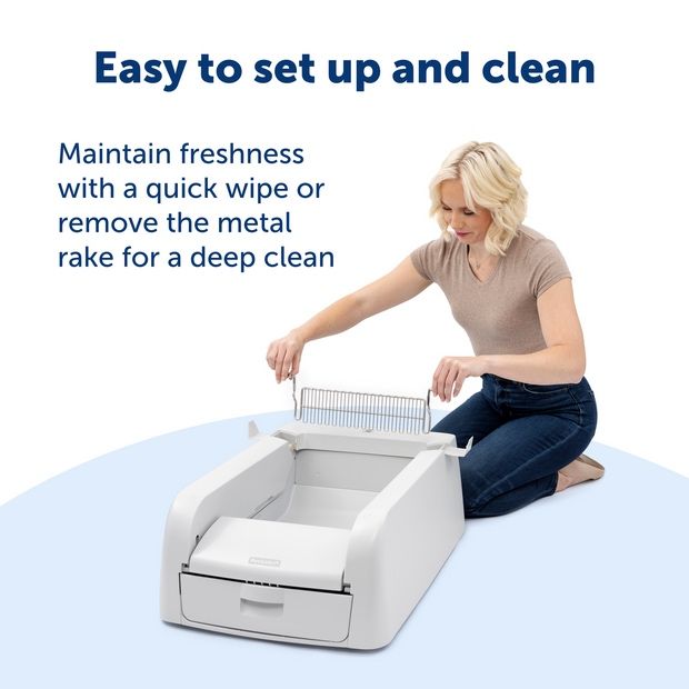 Автоматичний лоток для туалету з грудкувальним наповнювачем