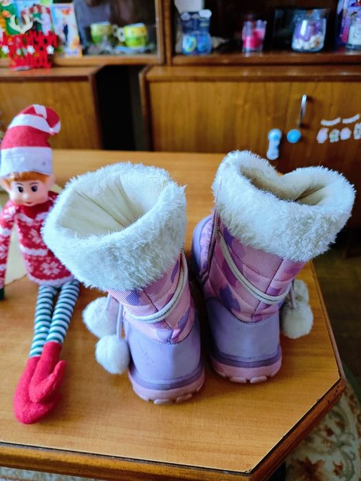 Śniegowce dziecięce pompony ocieplane 33 Deichmann
