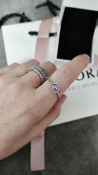 Пандора Браслет сердечко паве Pandora намисто сережки каблучка