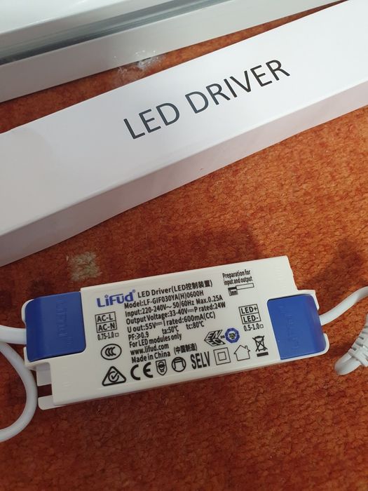 Panel LED 24W 4000K 2640lm 30x60 z zasilaczem i ramką