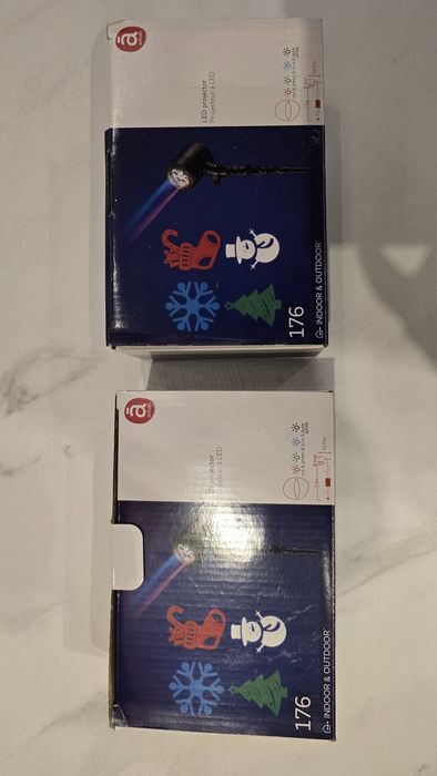 Projektor świąteczny led