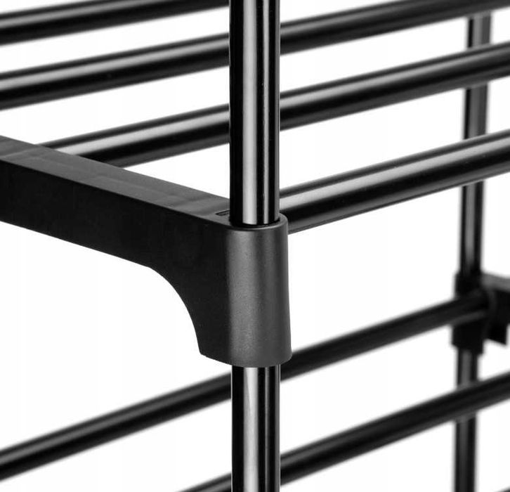 Szafka Półka Organizer Stojak Wolnostojący na Buty 10 Poziomów Czarny