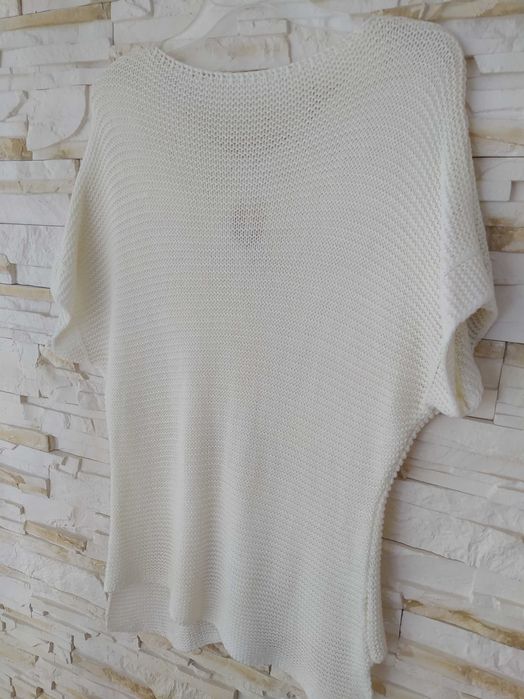 Kremowy sweter tunika r.42 44