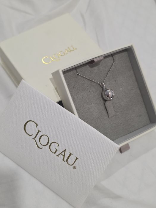 Colar Salacia Silver Oyster com pérola Clogau