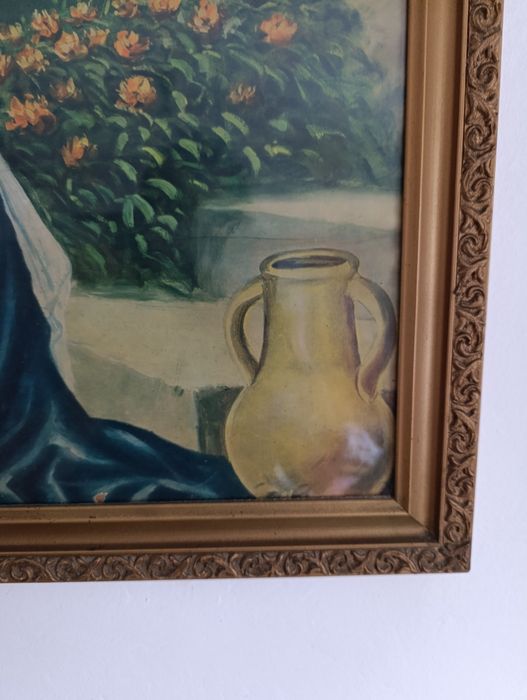 Obraz religijny PRL Ars Christiana – Matka Boska z Dzieciątkiem, oryg