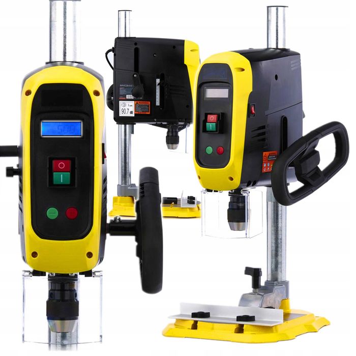 Wiertarka Stołowa Kolumnowa Cyfrowa 1900W LCD Solidna Jakość