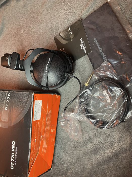 Наушники beyerdynamic dt 770 pro 80 ohm шкірян амбошури