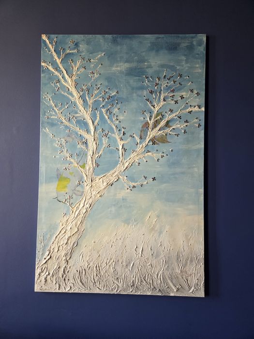 Duży obraz  140x80 cm zatopione drzewo
