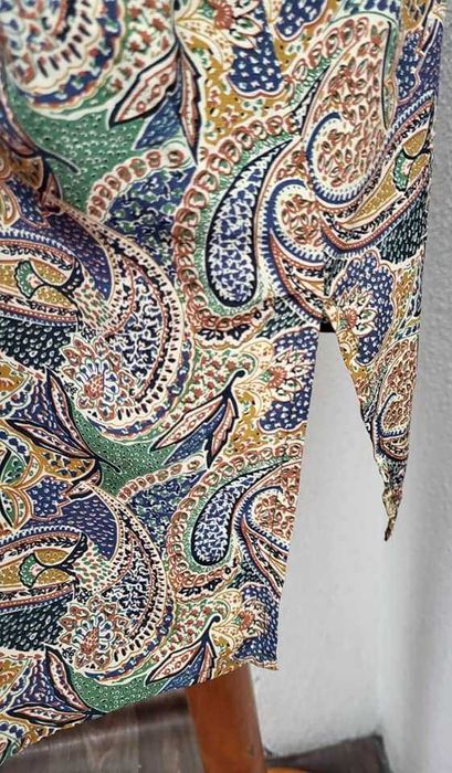 Bluzka koszula z jedwabiu boho 54 100% jedwab silk seide pachy 156 cm