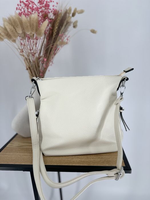 Nowa listonoszka beżowa/ torebka damska