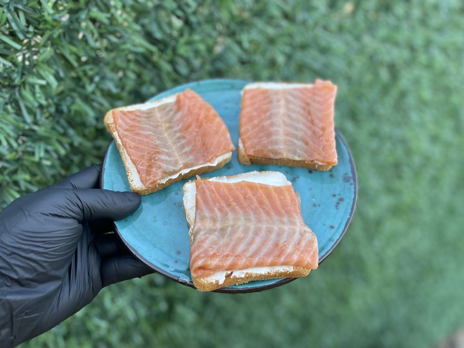 Зріз Лосося, Круасани з Лосося, Тримінг, Слайси, Форель, Ікра