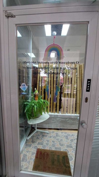 Porta de alumínio interior com vidro