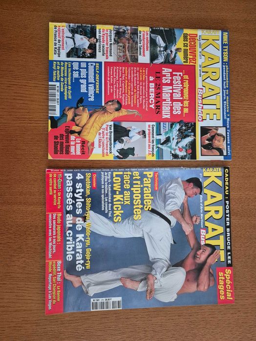 Revista francesas antigas de KARATÉ Bushido