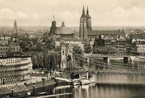 Wroclaw  stara pocztówka - reprint do aranżacji wnętrza 30x20 cm