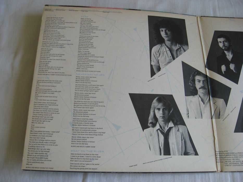 Пластинка виниловая STYX " Cornestone " 1979  Holland