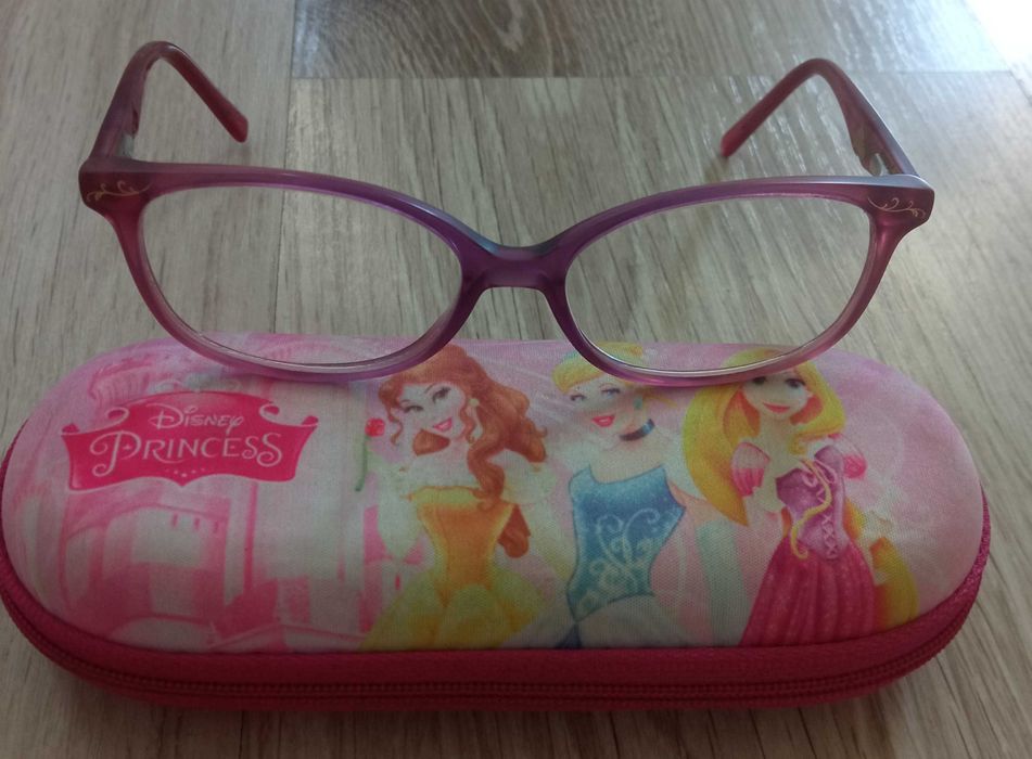 Oprawki okulary dziecięce plastikowe różowe Princes Disney