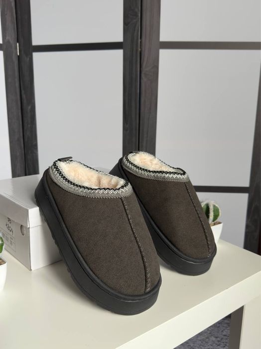 Зимові уггі/автоледі під бренд чорні/графіт