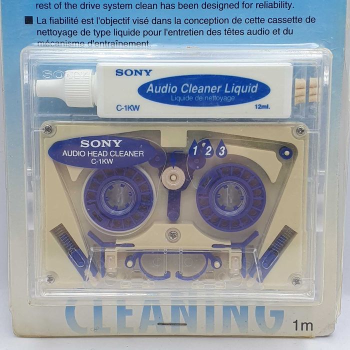 Casette Sony de Limpeza a Liquido para Tape Decks C-1KW