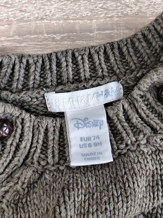 Sweterek dla chłopca z Kubusiem Puchatkiem H&M r. 74