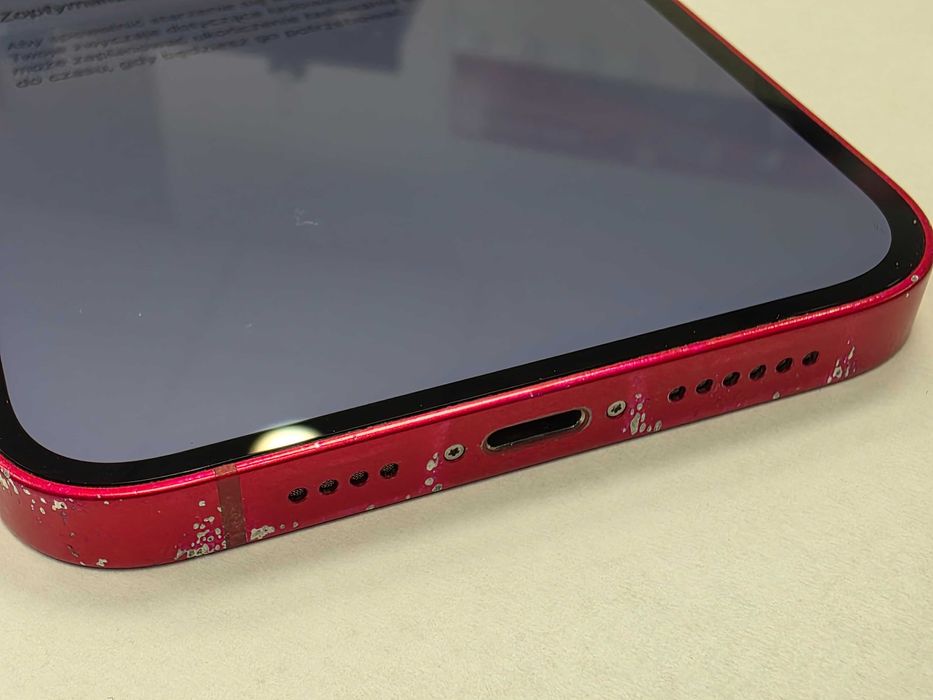 iPhone 14+ Plus 128GB/ Red/ Czerwony/ BAT 81%/ Grade B do C/ + ładowarka/ technicznie OK