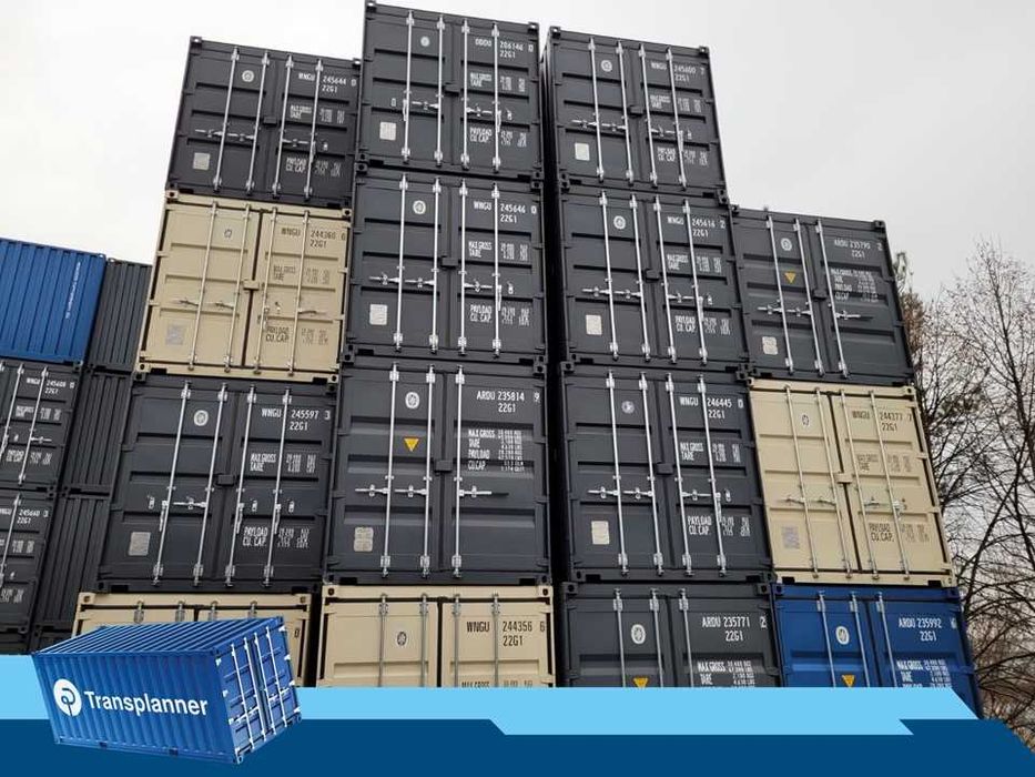 Kontenery morskie, magazynowe 20DV / 20DC OW, nowe  O K A Z A J A!  AB