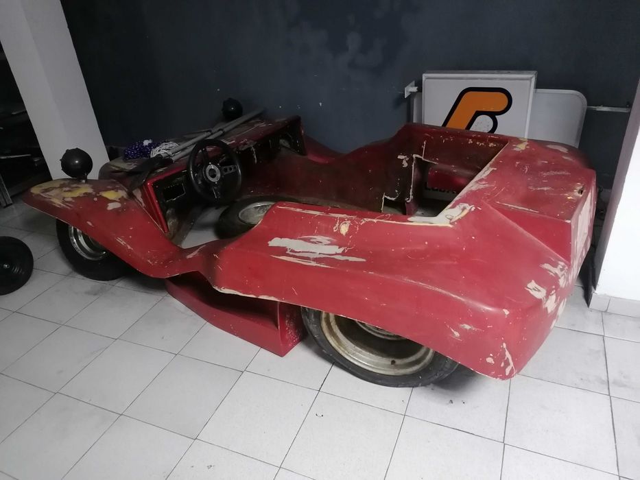 Estrutura fibra para bugy e 4 jantes