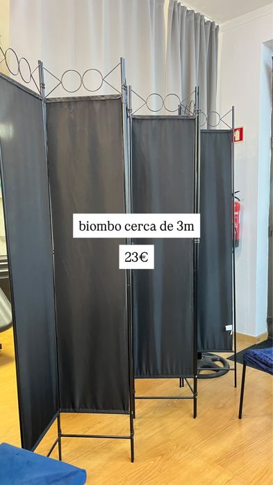 biombo/separador preto