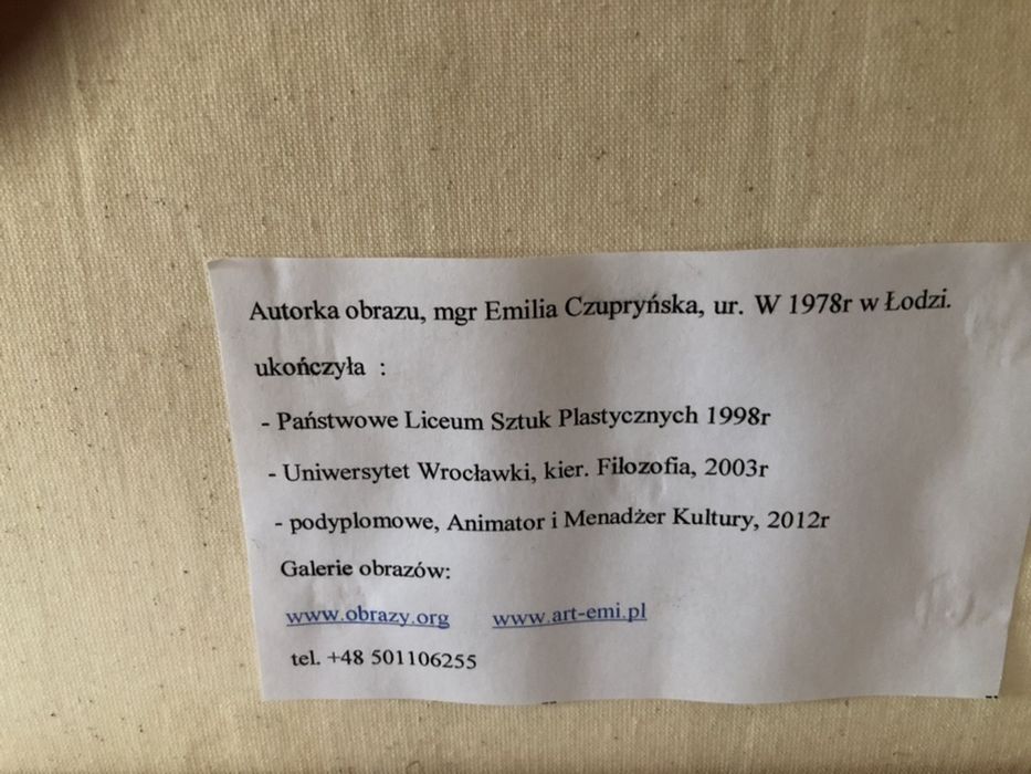 Obraz ręcznie malowany