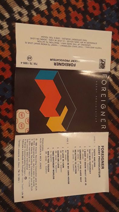 Foreigner - Agent provocateur - cassette - portes incluídos
