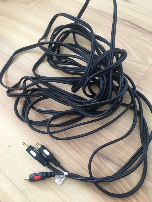 Przewód Kabel 8m + złącze przejściówka euro scart audio video