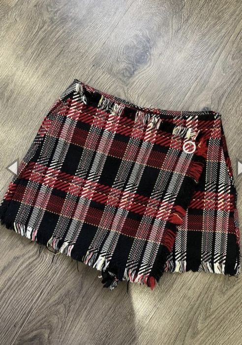 Bershka спідниця шорти в клітинку c розмір