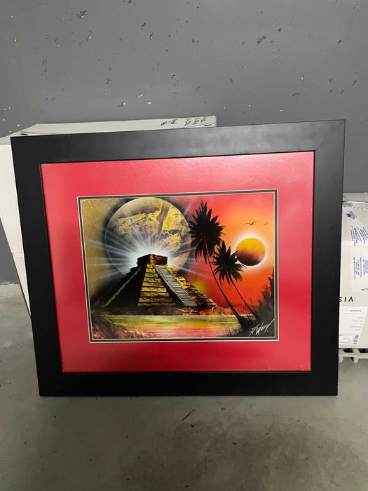 Lindo quadro com uma linda moldura