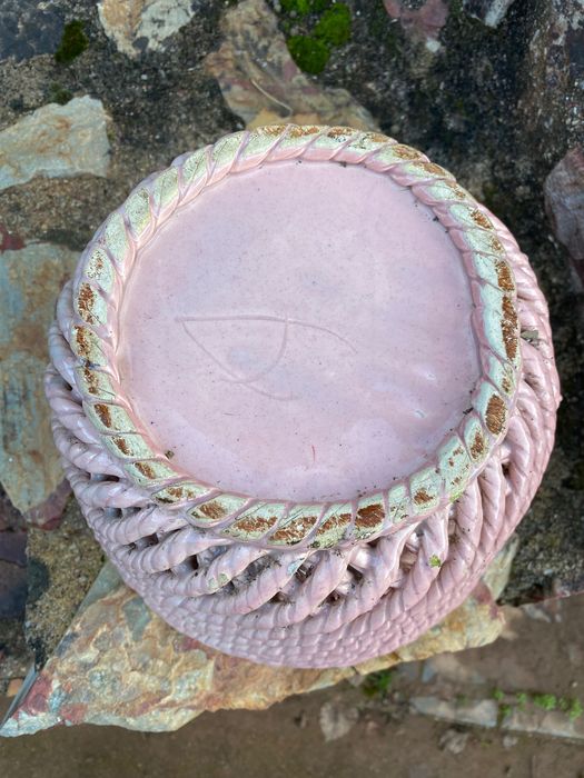 Cachepot Vaso Porcelana Alemã Séc XIX 34 cm