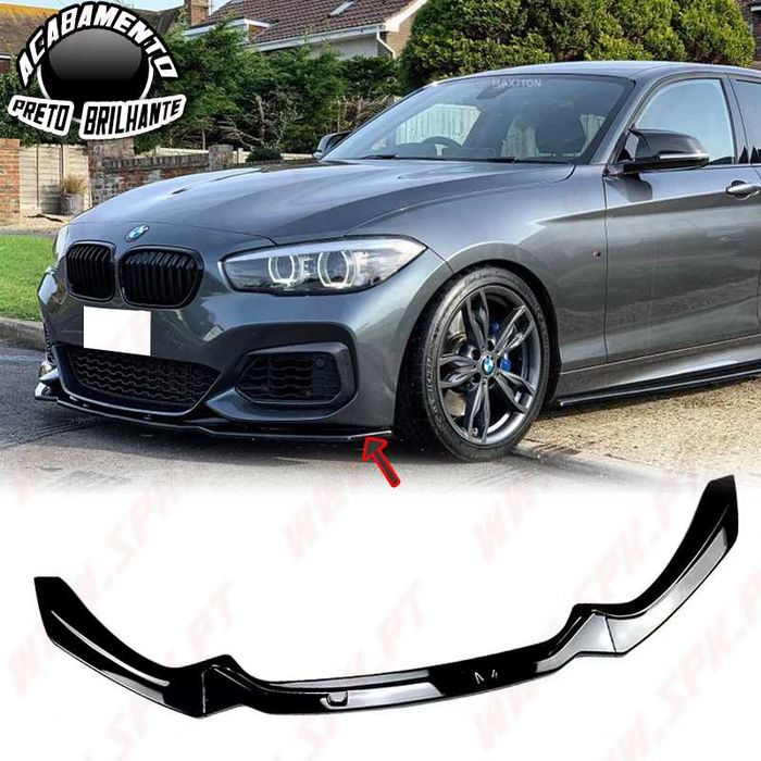 Lip / Spoiler Frontal BMW F20 / F21 LCI M (15-19) - Preto Brilhante