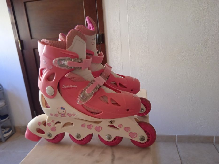 Patins em linha da HELLO KITY com pouco uso