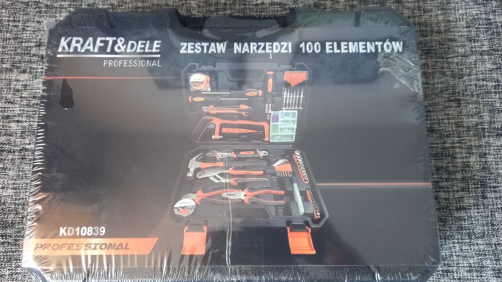 Duży Zestaw narzędzi Kraft&Dele 100 el. Nowy.