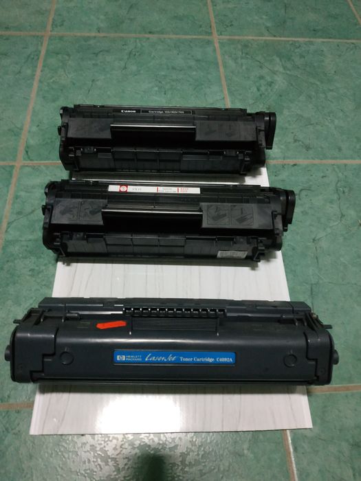 3 картріджа HP та Basf FX10