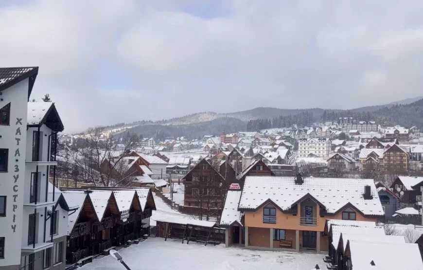 Котедж "Хата Зустріч" с.Поляниця (Буковель). Чан, Сауна.