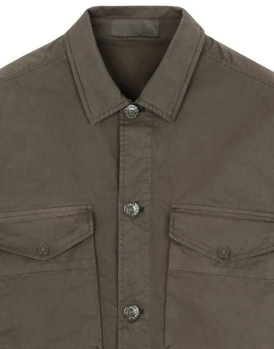 Куртка-сорочка STONE ISLAND 123F2 Ghost Piece Overshirt Khaki SI0106
