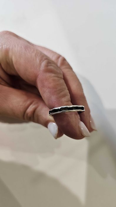 Anel aliança em aço - conjunto 3