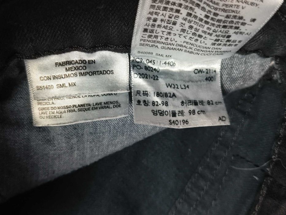 [W32 L34] LEVIS 511 Джинси широкі левіс чорні 505, 550, 501